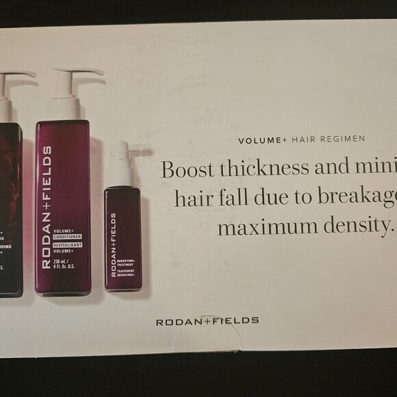 Rodan  Fields VOLUME Hair Regimen Samples x6 - Picture 3 of 4